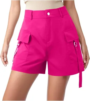 2024 Women's Athletic Shorts Stretch Golf Active Hiking Cargo Shorts Outdoor Summer Shorts with Pockets Water Resistant