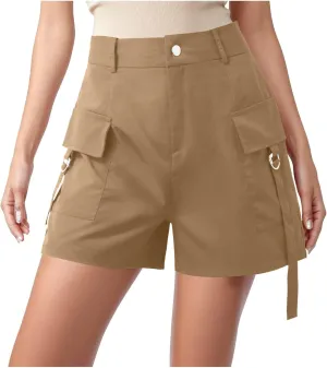 2024 Women's Athletic Shorts Stretch Golf Active Hiking Cargo Shorts Outdoor Summer Shorts with Pockets Water Resistant