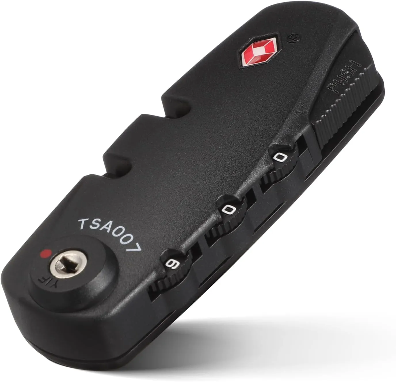 3-Digit TSA Approved Combination Lock, Black, Portable and Resettable, for Luggage, Suitcase, Backpack etc.