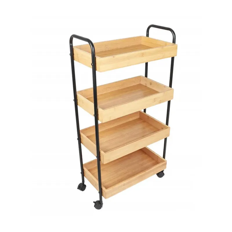 4-Tier Multi-Functional Serving Trolley With Wheels 120Jktc
