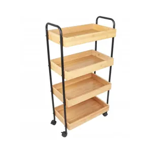 4-Tier Multi-Functional Serving Trolley With Wheels 120Jktc