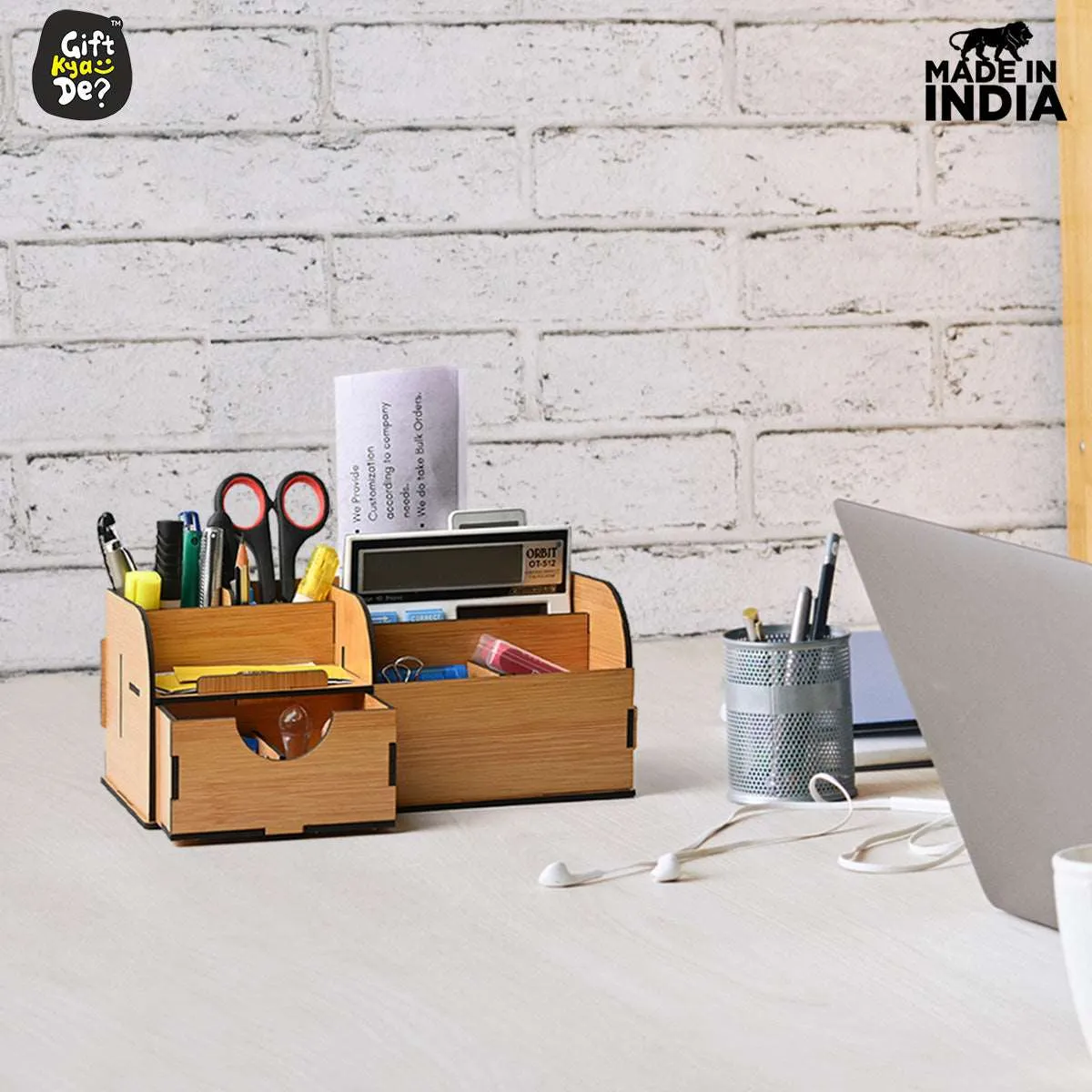 All in One - Multi functional 9 Section Mesh Desk Organizer | Desk Accessories