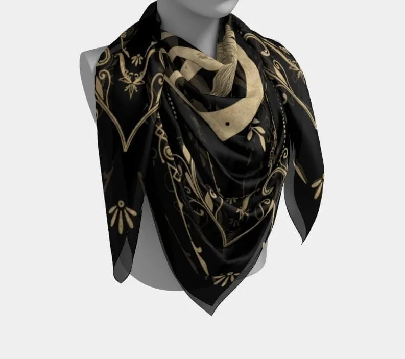 Altar Cloth Gemini (Grunge/Vintage Yellow on Black)