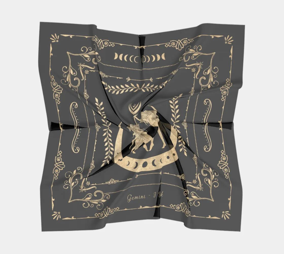Altar Cloth Gemini (Grunge/Vintage Yellow on Black)