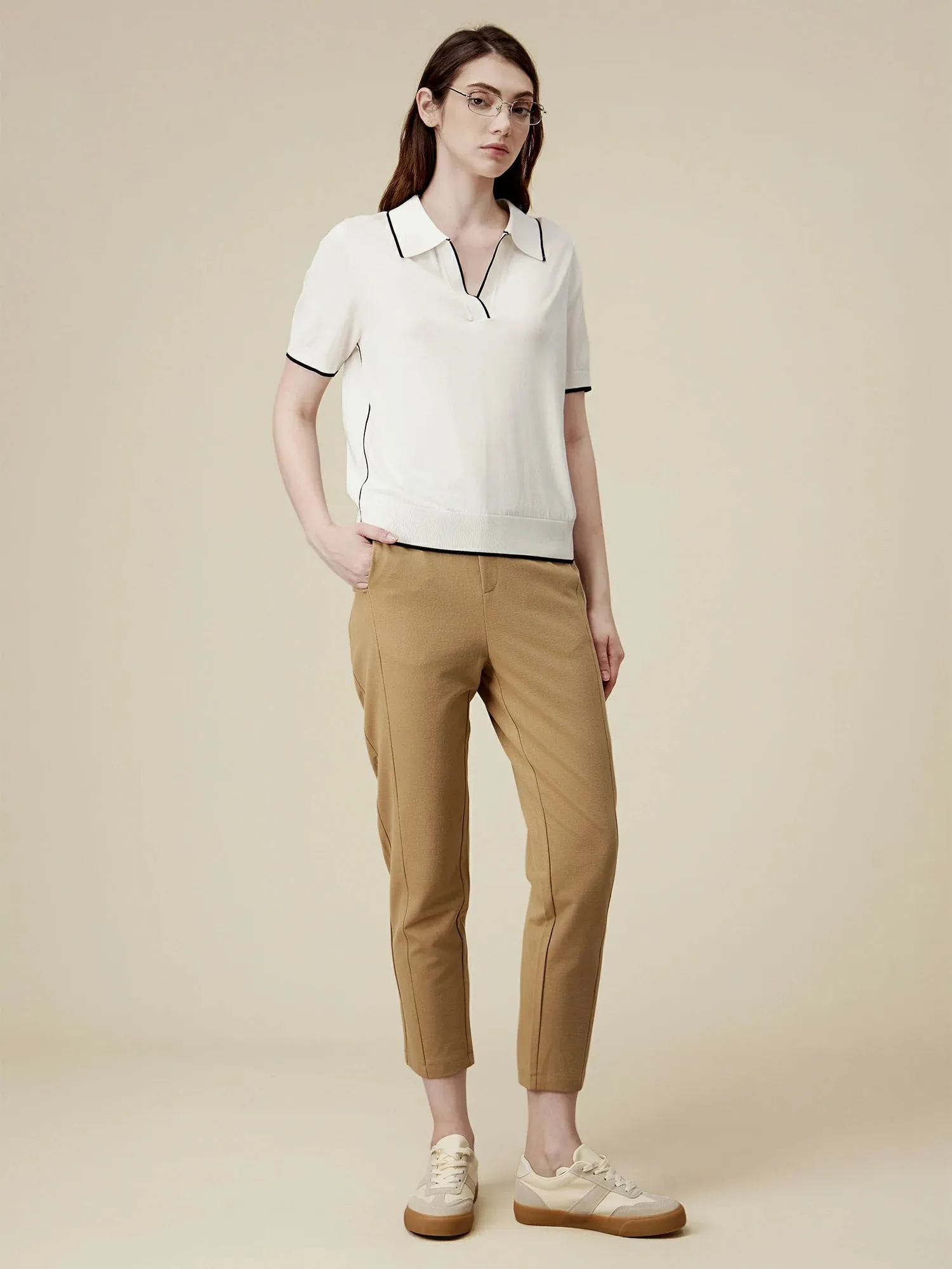 Amoretu Cotton Linen Slim Pencil Pants