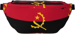 Angola Flag Stylish Crossbody Waist Pack - Versatile And Compact Travel Pouch For Hands-Free Storage