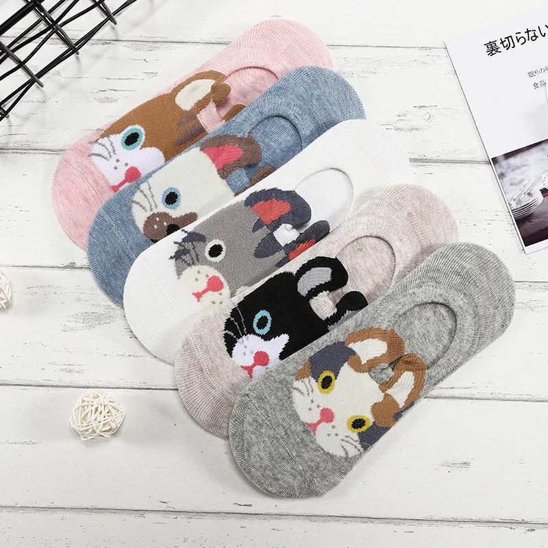 Animal Cotton Socks - 5 Pairs