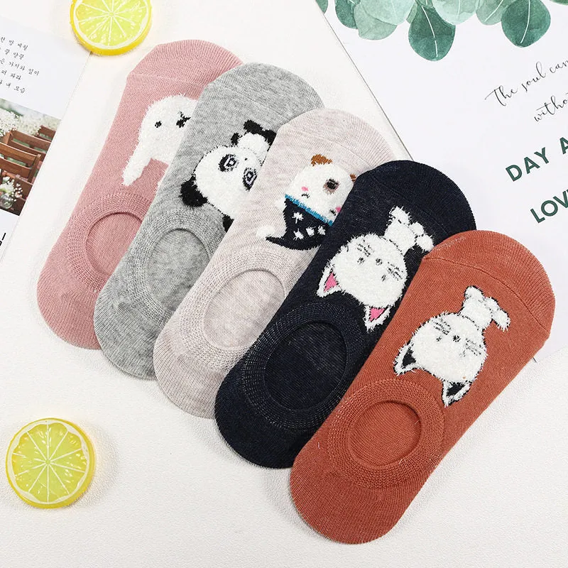 Animal Cotton Socks - 5 Pairs