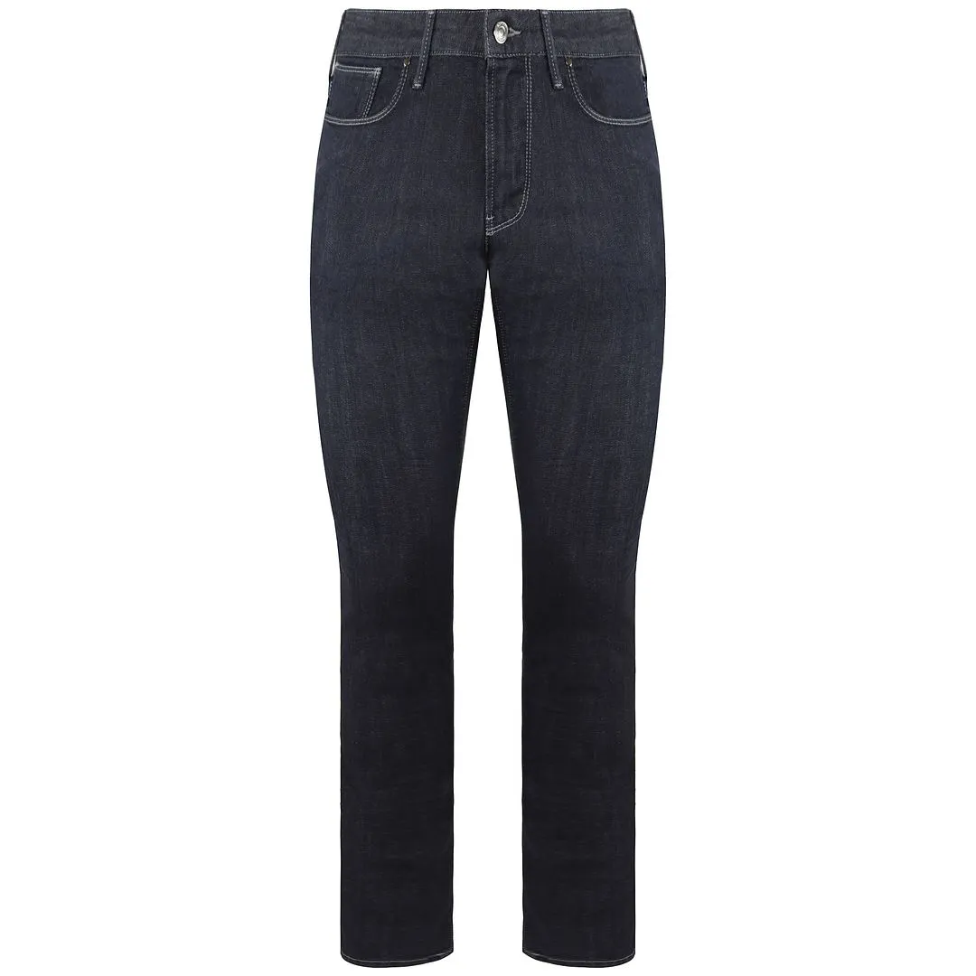 Armani Jeans Slim Fit Mens Dark Grey Denim