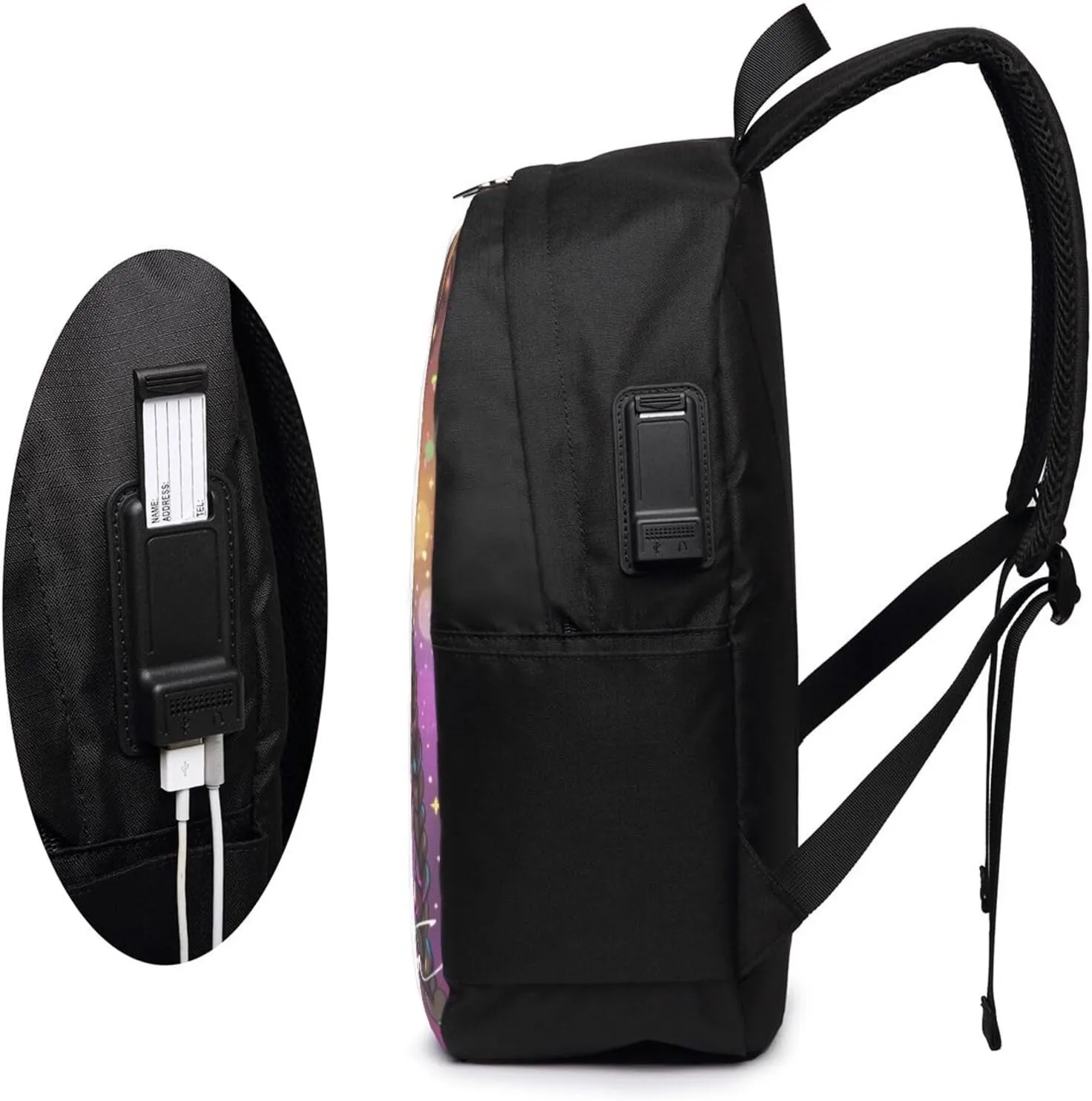 Artsadd Customized Backpack for Girls Personalized Girls Backpack with Name Back to School Supplies BackPack for Women School Bookbag Backpack for School Laptop Backpack for Students 17 Inch