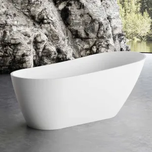 ASPEN 1700mm Slipper Freestanding Bathtub Gloss White