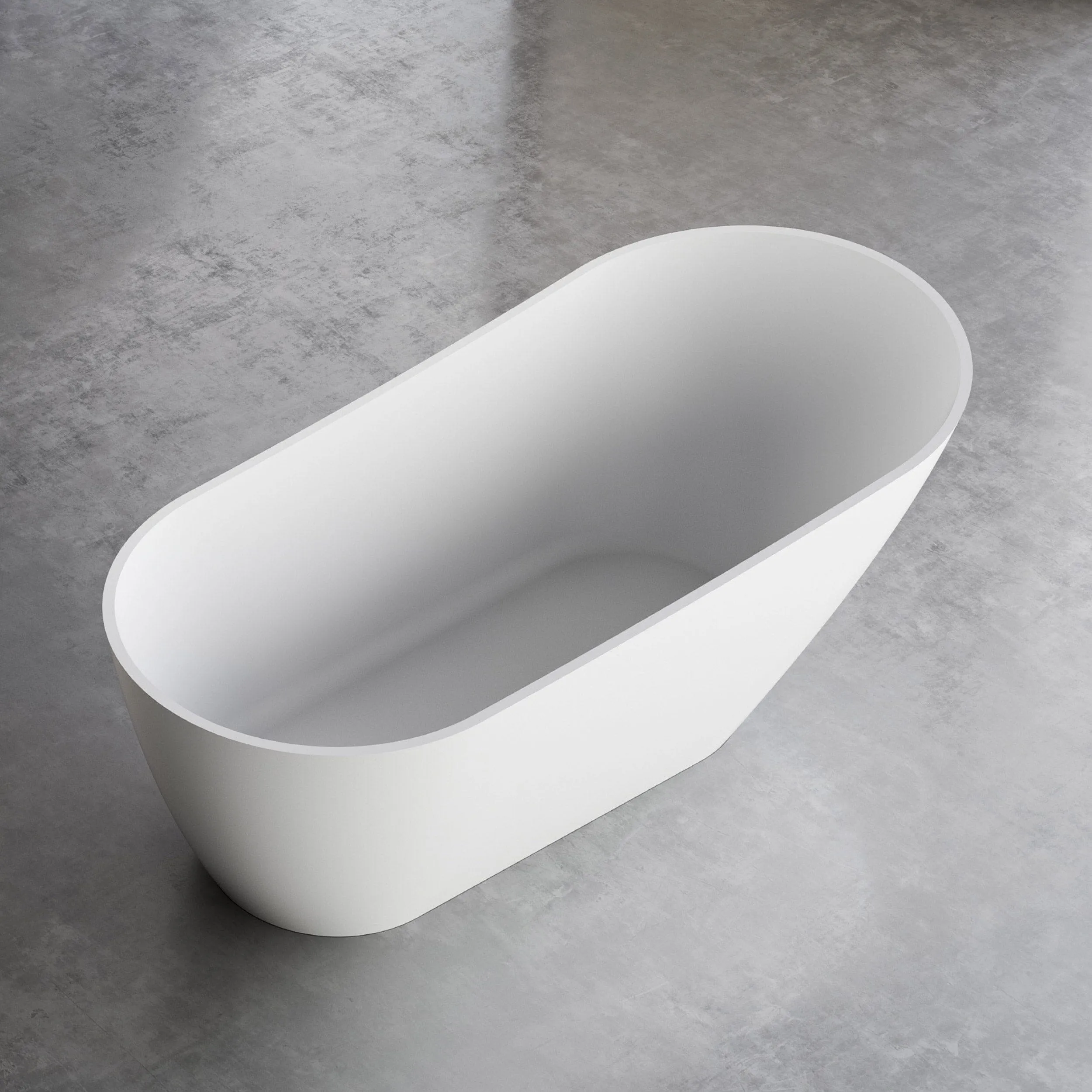 ASPEN 1700mm Slipper Freestanding Bathtub Gloss White