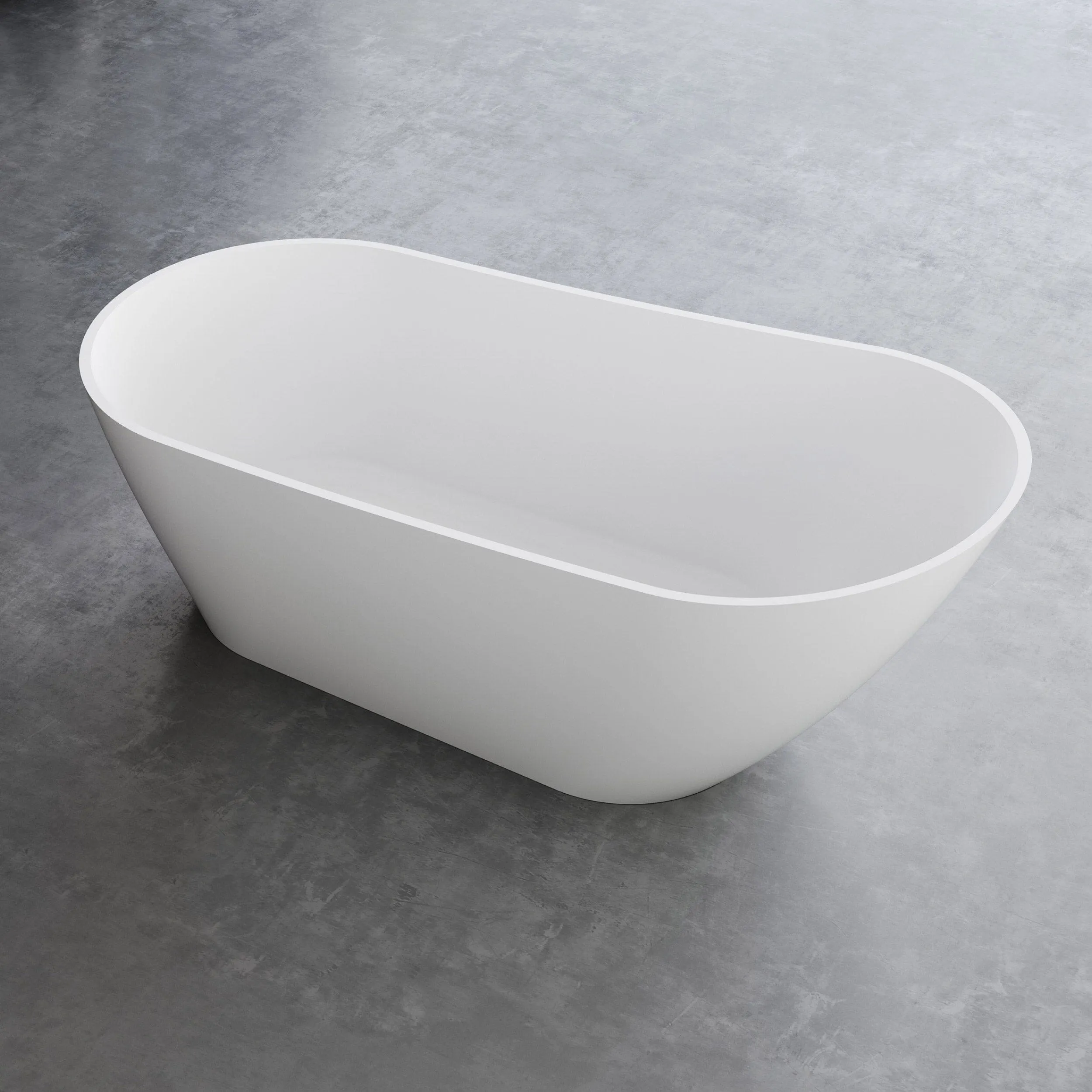 ASPEN 1700mm Slipper Freestanding Bathtub Gloss White