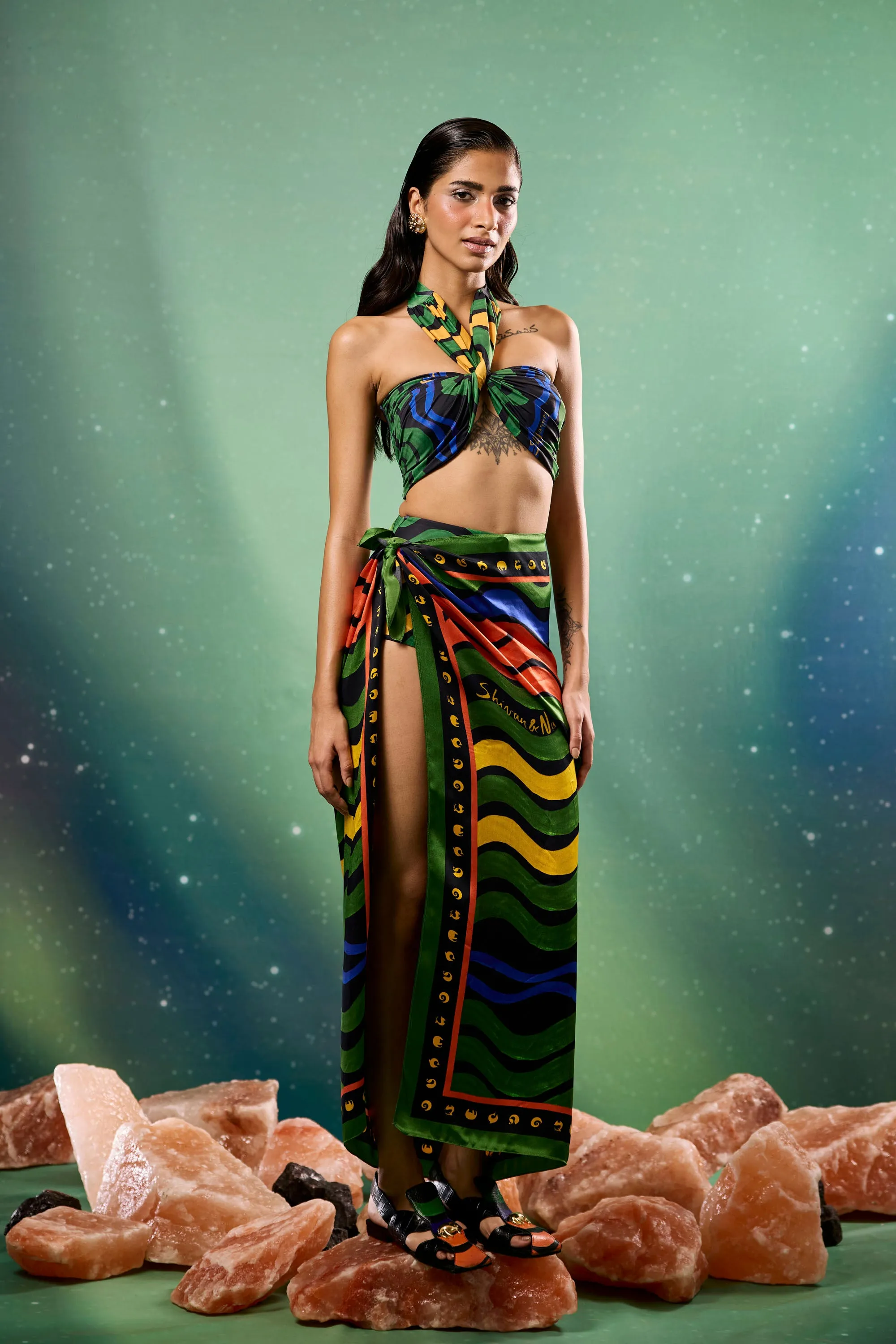 Aurorays Silk IconoScarf