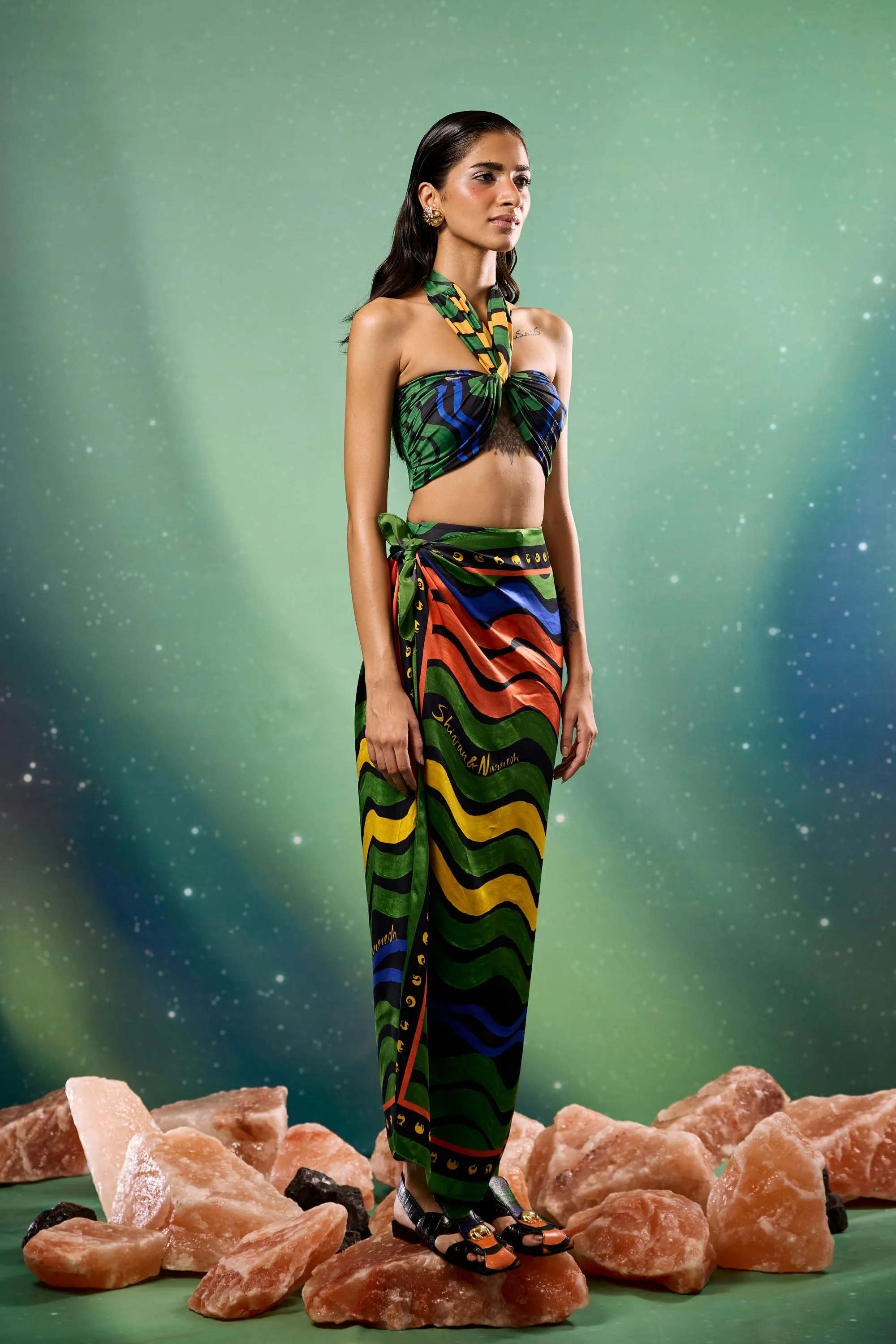 Aurorays Silk IconoScarf