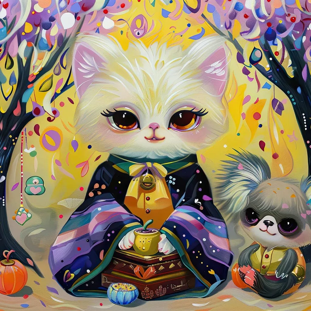 Autumnal Feline Fantasy - JoyCare Designs