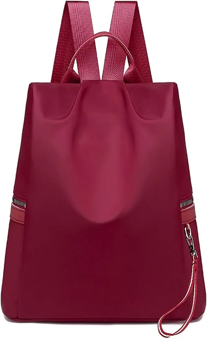 Backpack for women Double-shouldered Niujin Cloth Bag Ladies Backpacks (Red)