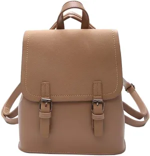 Backpack for women Fashion Girl Style Travel Shouder Bag Backpacks Female Bags Lady (Brown)