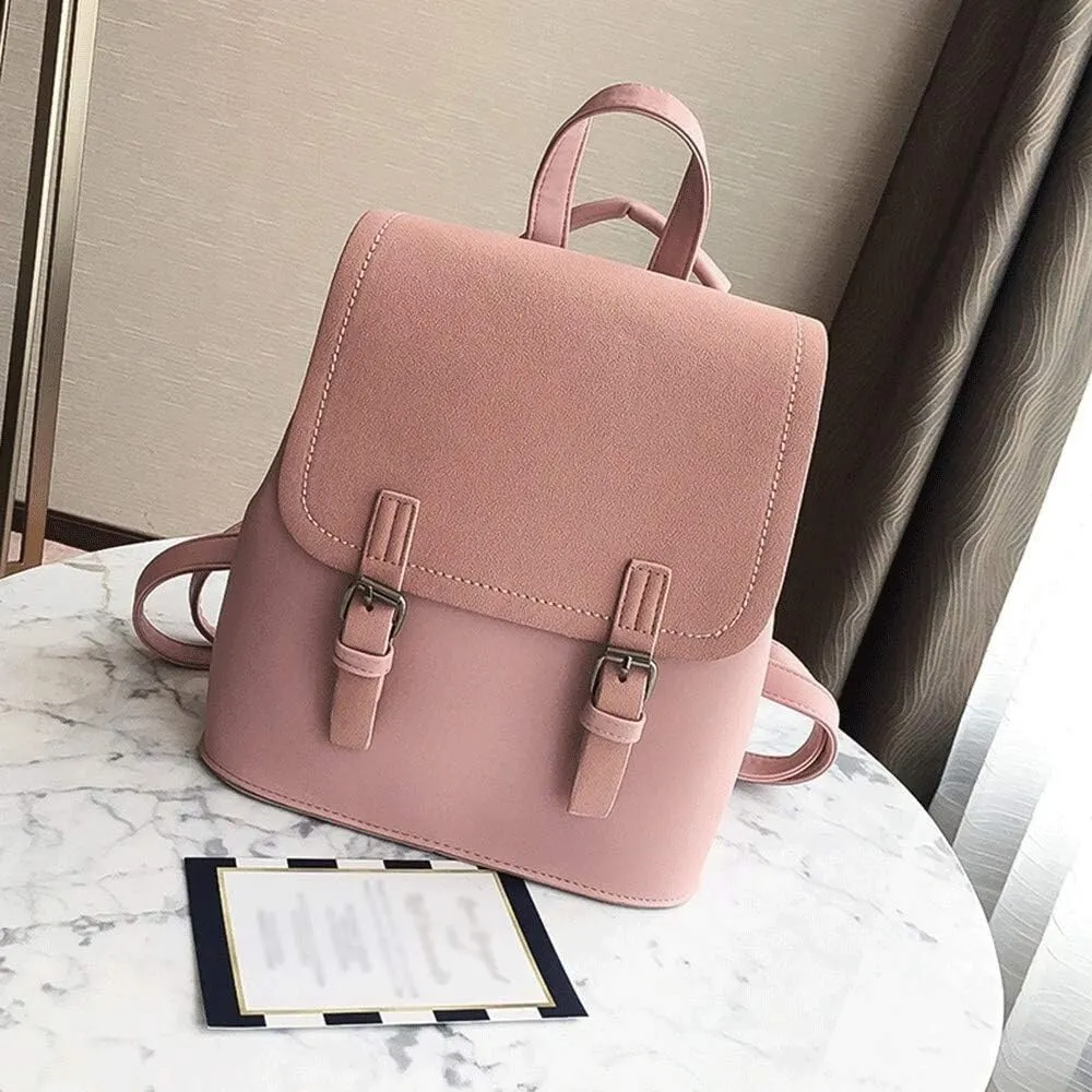 Backpack for women Fashion Girl Style Travel Shouder Bag Backpacks Female Bags Lady (Brown)