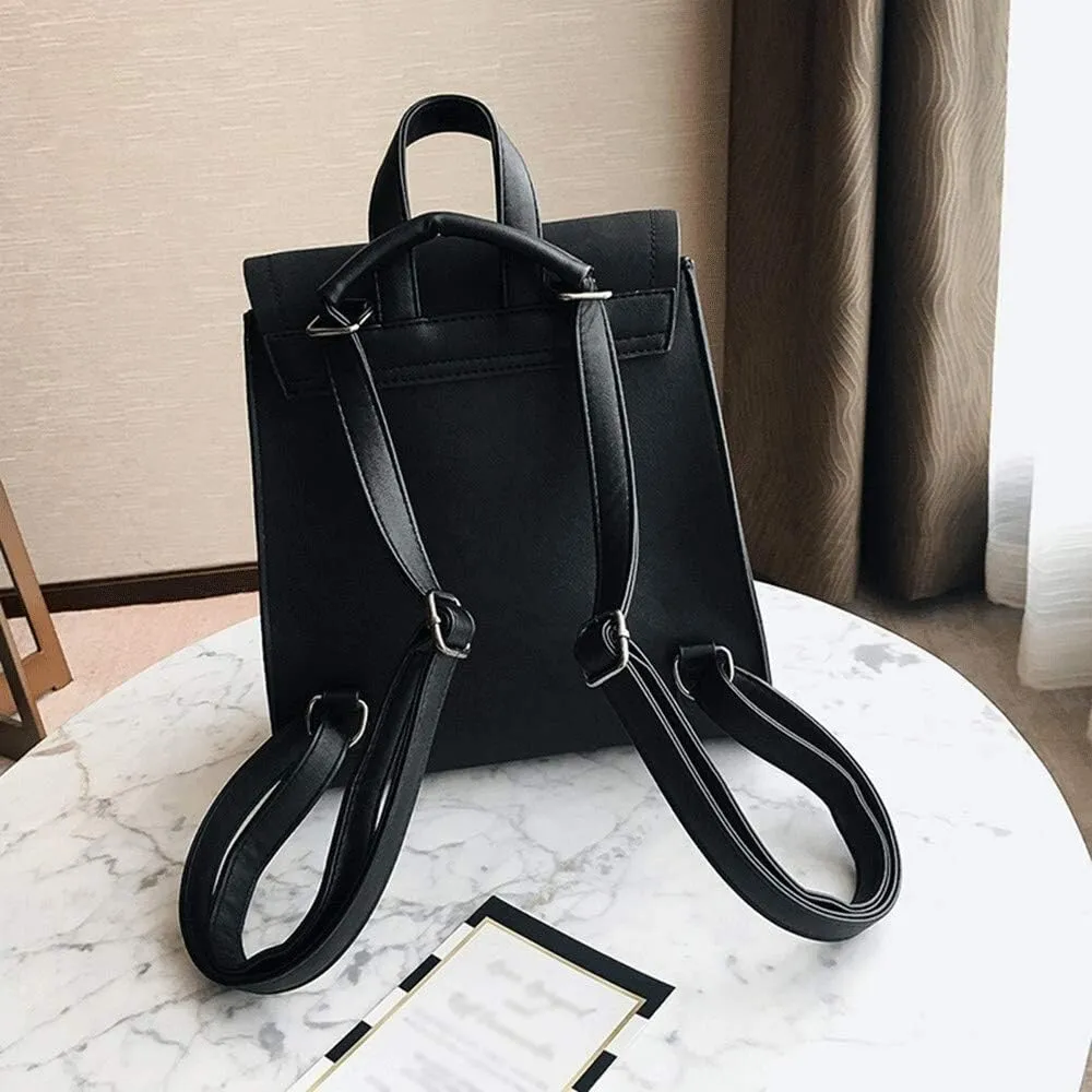 Backpack for women Fashion Girl Style Travel Shouder Bag Backpacks Female Bags Lady (Brown)