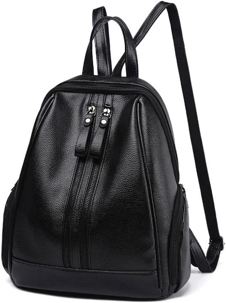 Backpack for women Ladies Backpacks Atmospheric Women's Crossbody Shoulder Bags (Black)