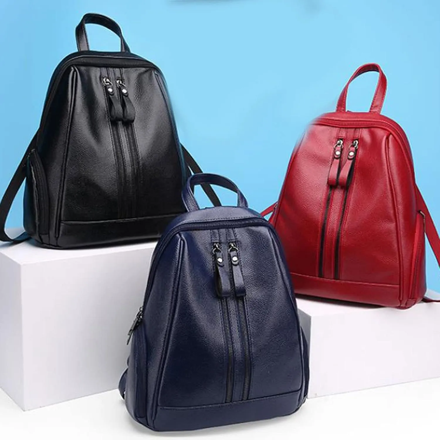 Backpack for women Ladies Backpacks Atmospheric Women's Crossbody Shoulder Bags (Red)