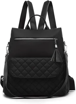 Backpack women Backpacks Large Capacity Female School Bag Casual Laptop For Ladies Bags (Black)