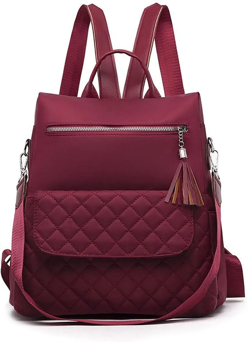 Backpack women Backpacks Large Capacity Female School Bag Casual Laptop For Ladies Bags (Red)