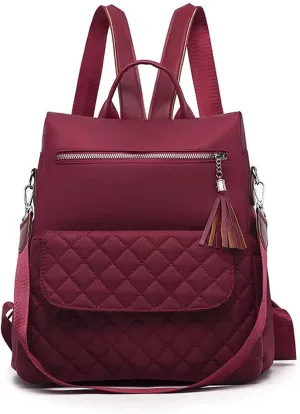 Backpack women Backpacks Large Capacity Female School Bag Casual Laptop For Ladies Bags (Red)
