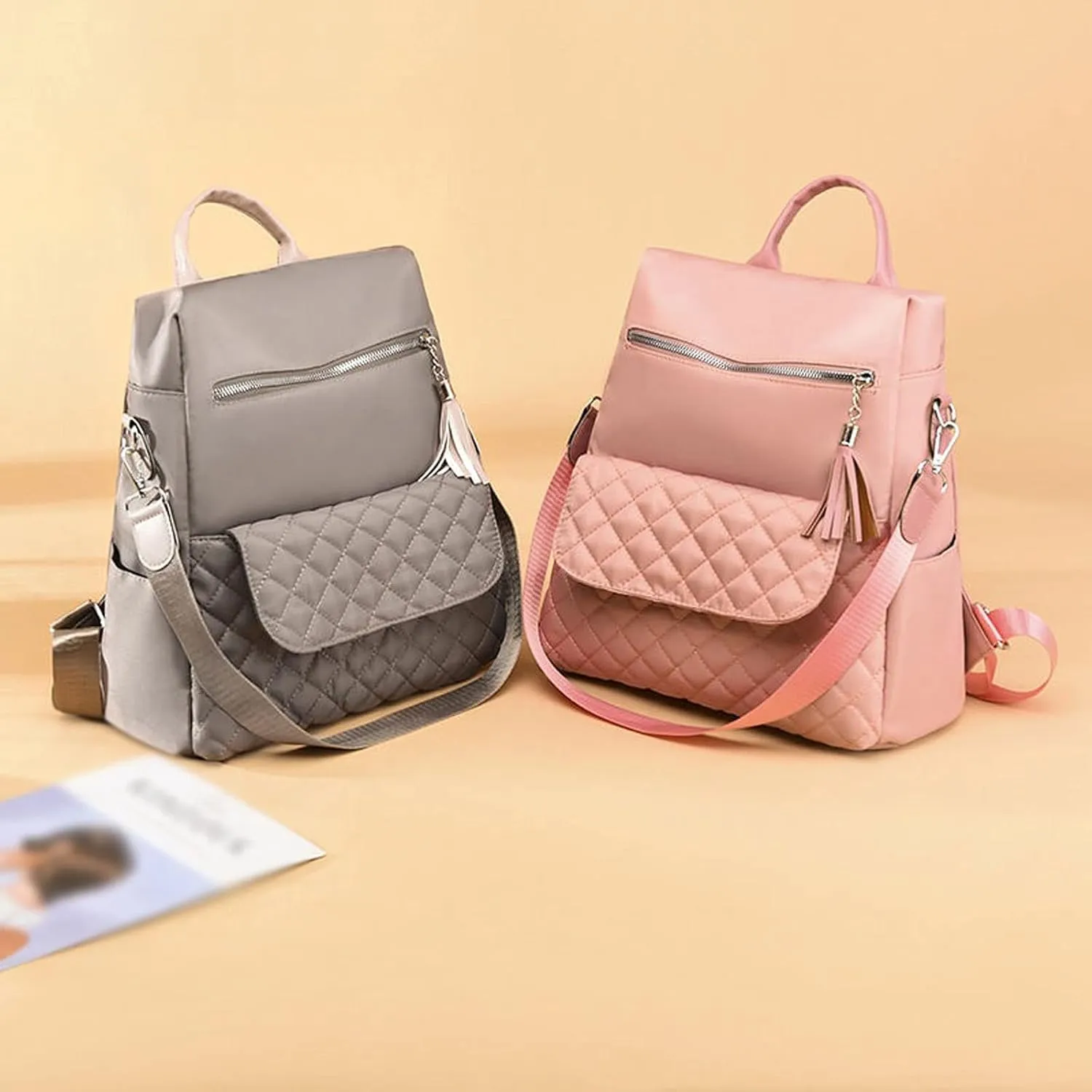 Backpack women Backpacks Large Capacity Female School Bag Casual Laptop For Ladies Bags (Red)