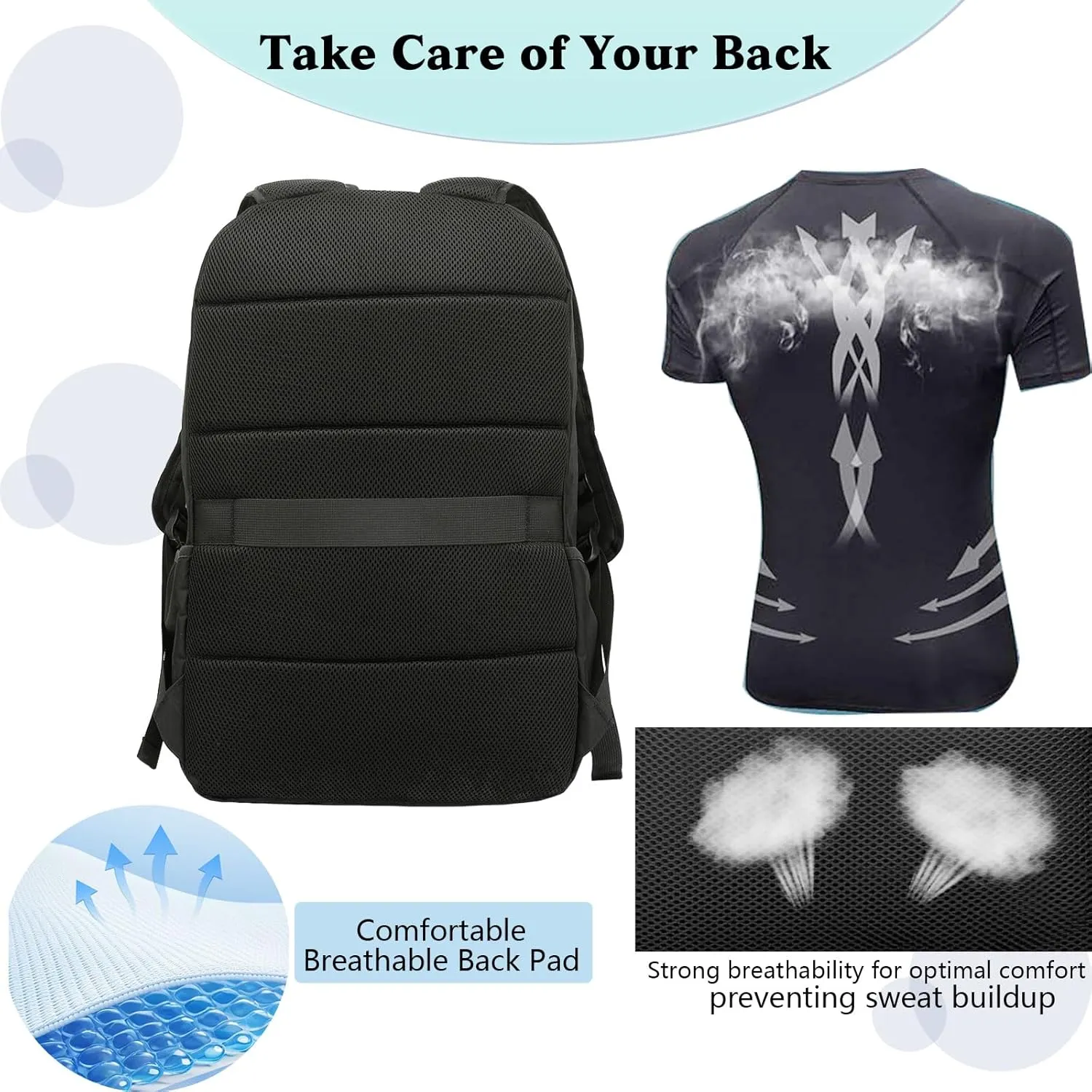 Backpacks for Men Laptop Travel Backpack Anti Theft College School Computer Bag Large Backpack for Men Fits 17 Inch Laptop