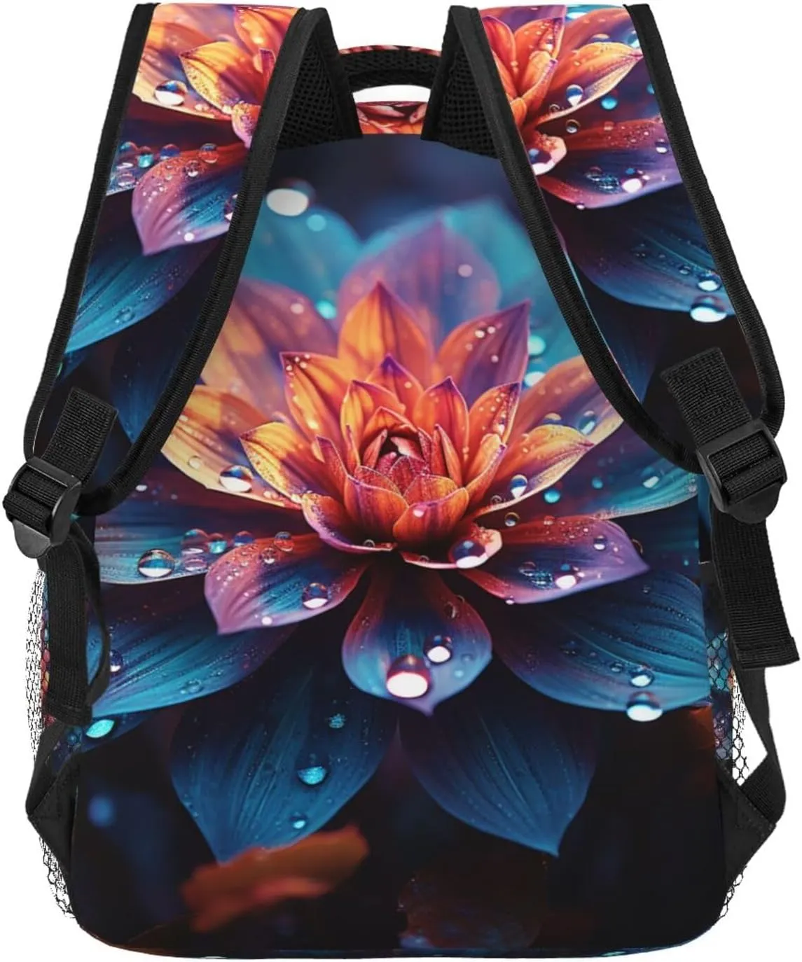 Beautiful Color Flower Backpack for Men Women Casual Daypack Laptop Backpack Computer Bag Travel Laptop Bag