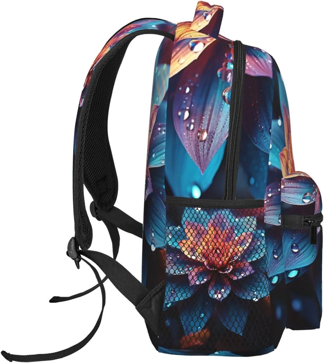 Beautiful Color Flower Backpack for Men Women Casual Daypack Laptop Backpack Computer Bag Travel Laptop Bag