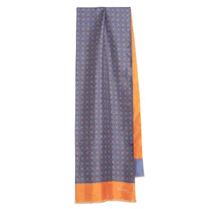 BLUE DOUBLE SILK SCARF