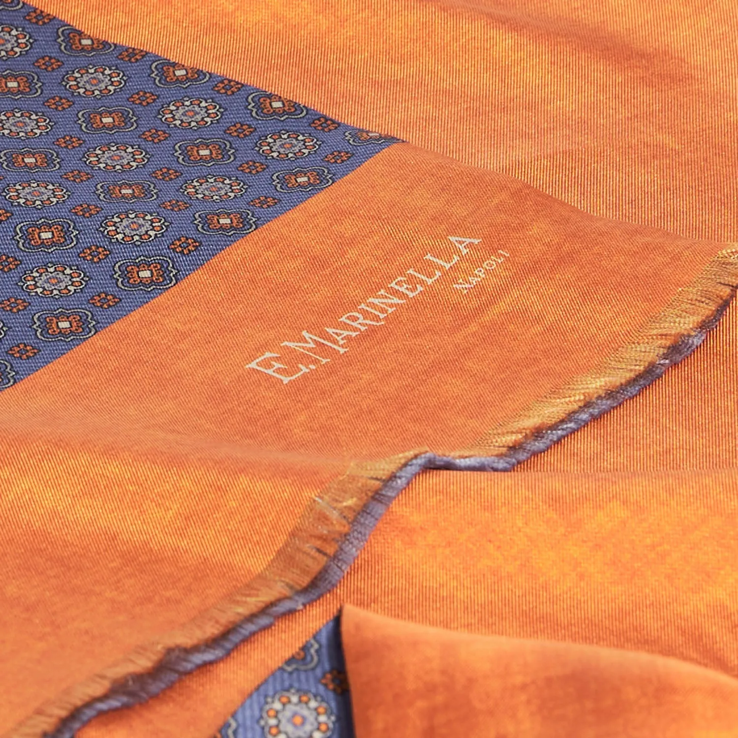 BLUE DOUBLE SILK SCARF