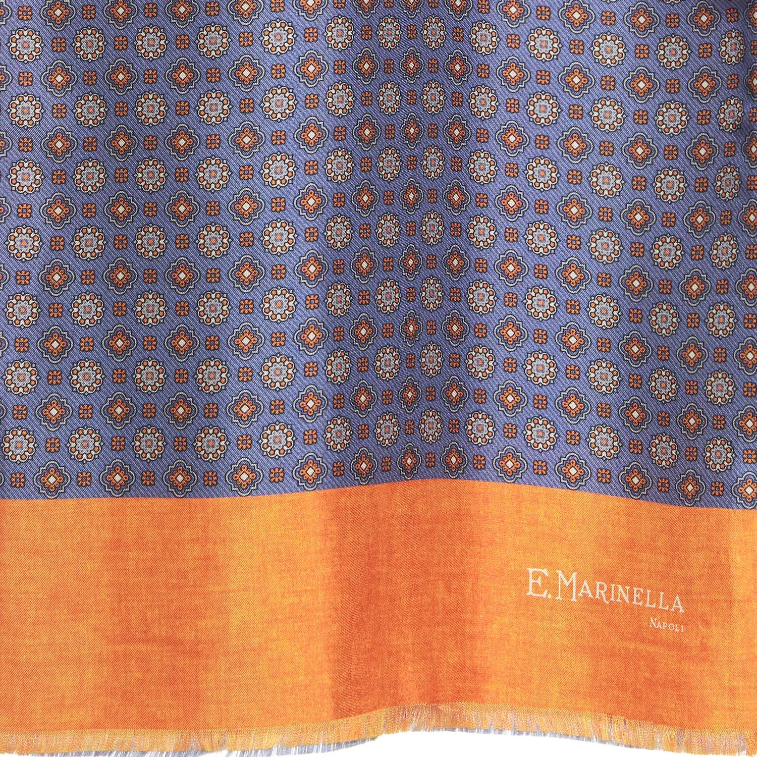 BLUE DOUBLE SILK SCARF