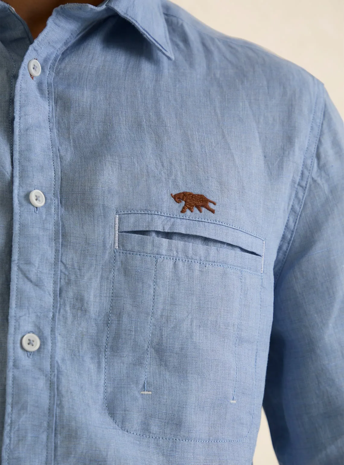 Blue Horizon Linen Shirt