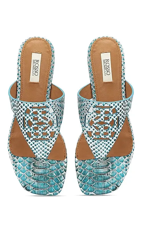 Blue Snake Textured Logo Sliders