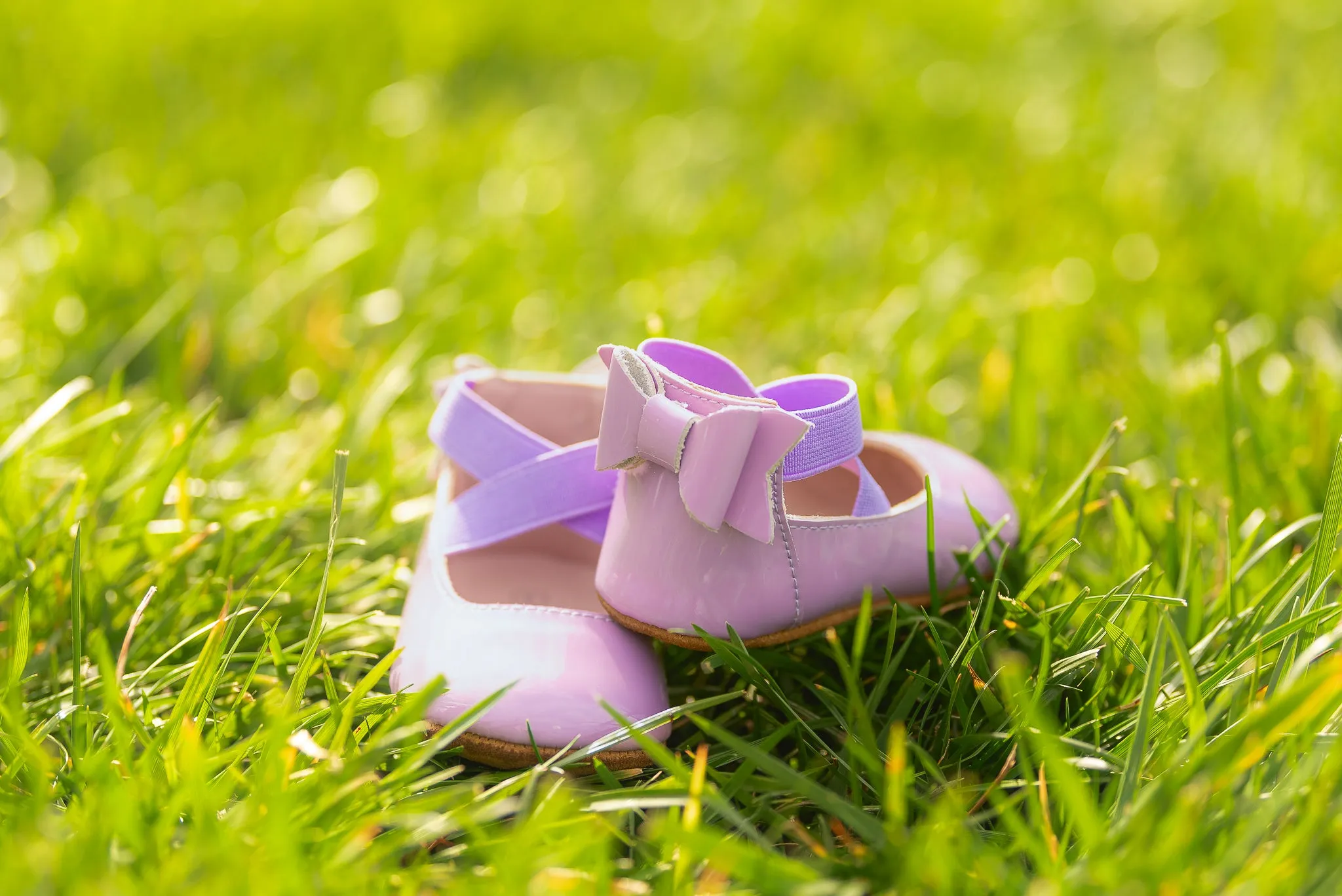 Bow Back Ballet - Lavender Patent Leather