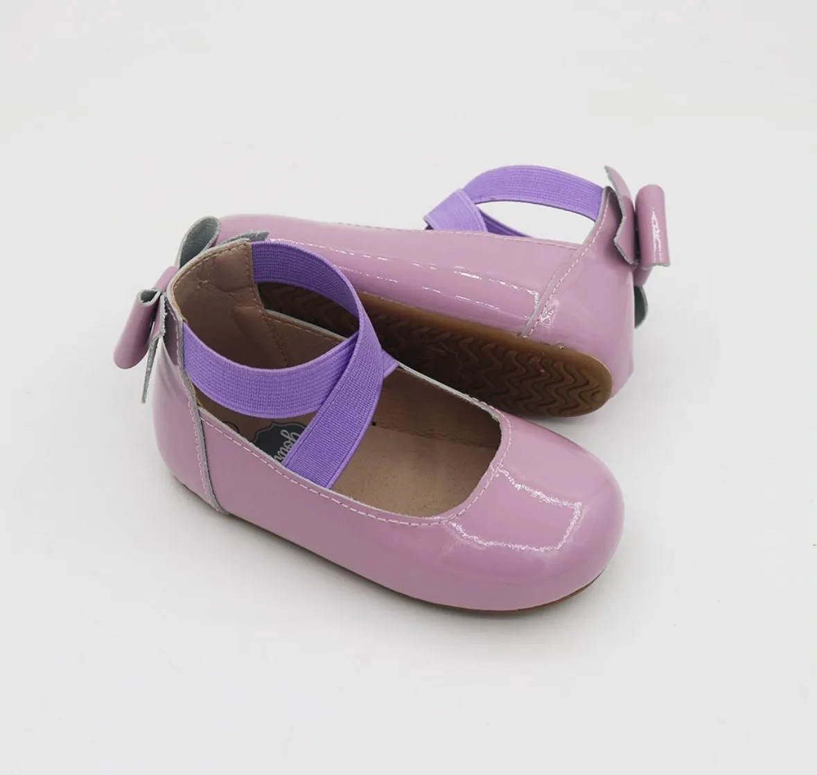 Bow Back Ballet - Lavender Patent Leather