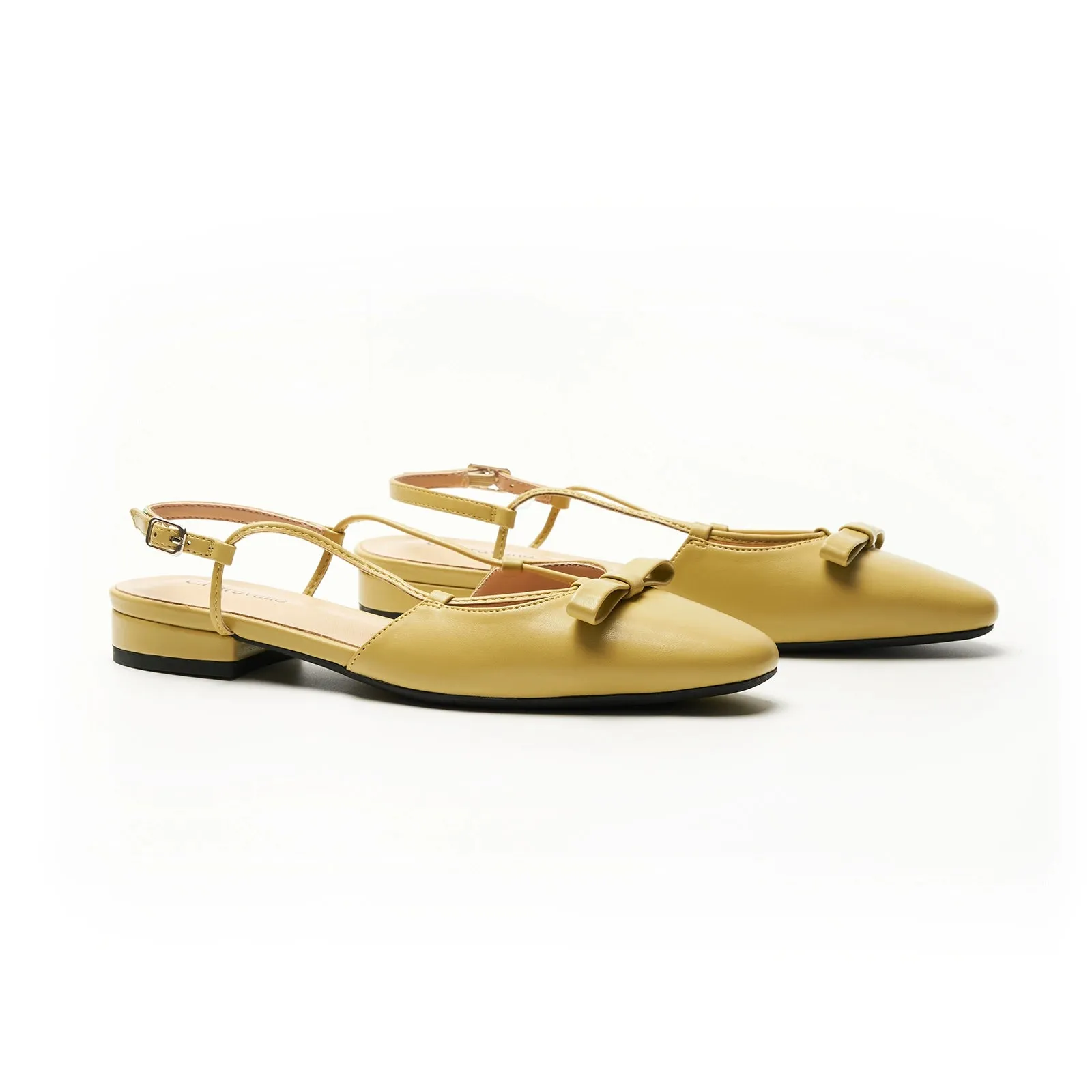Bow Slingback Flats(Lena E) Social
