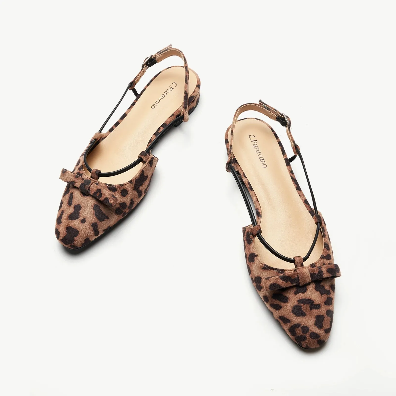 Bow Slingback Flats(Lena E) Social