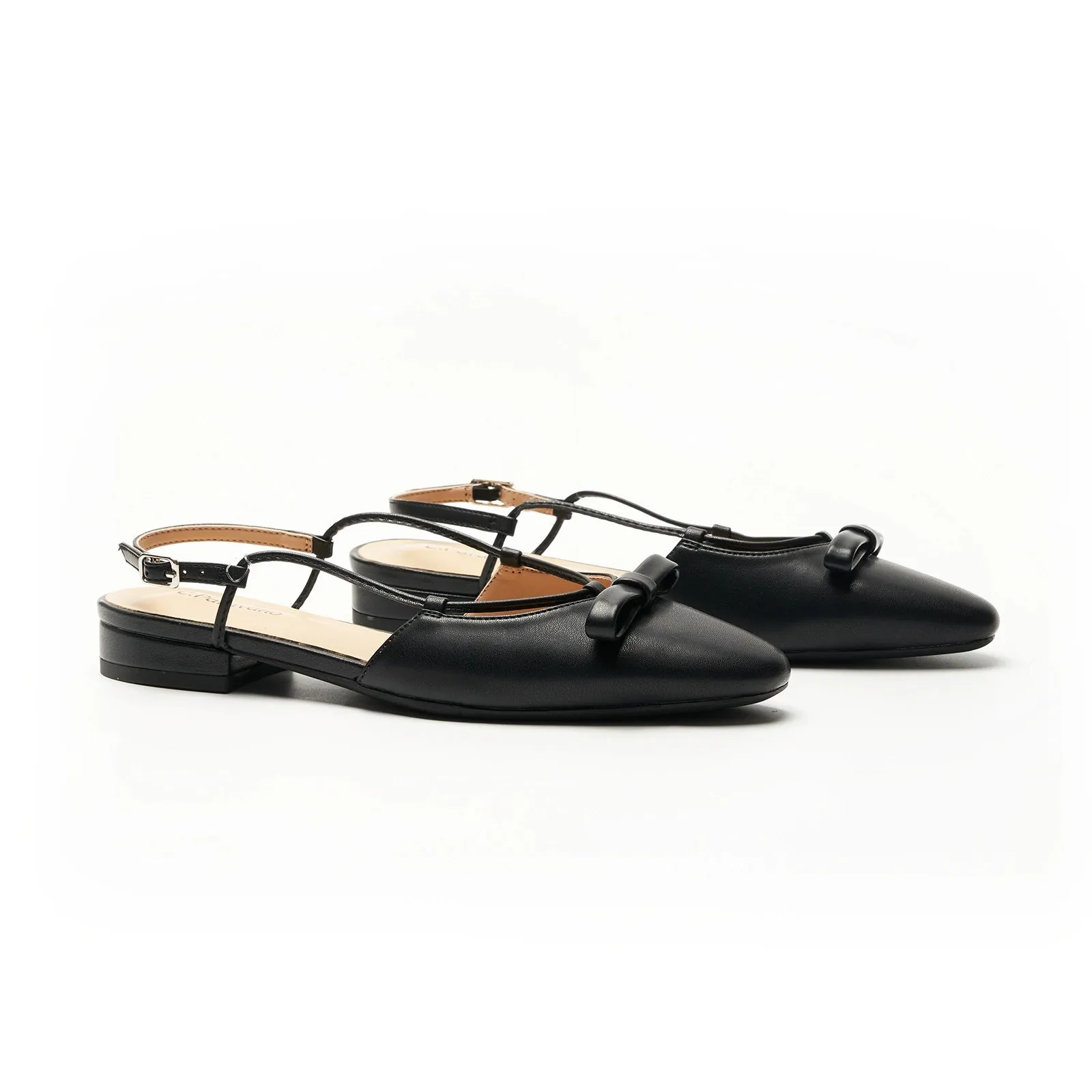Bow Slingback Flats(Lena E) Social
