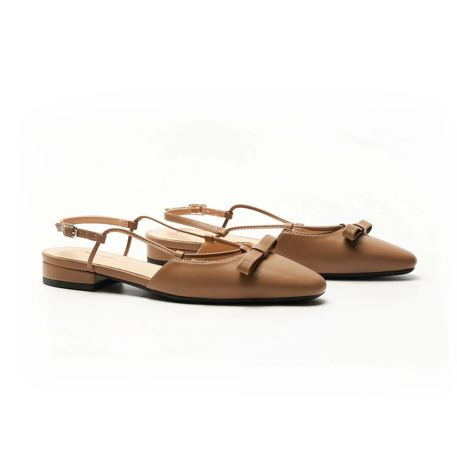 Bow Slingback Flats(Lena E) Social