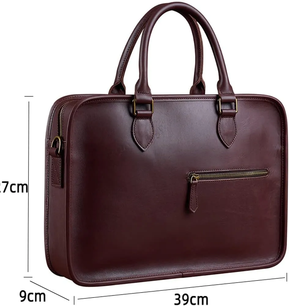 Briefcase Men's Casual Men's Handbag Shoulder Business Office Laptop 15 Inch Bag
