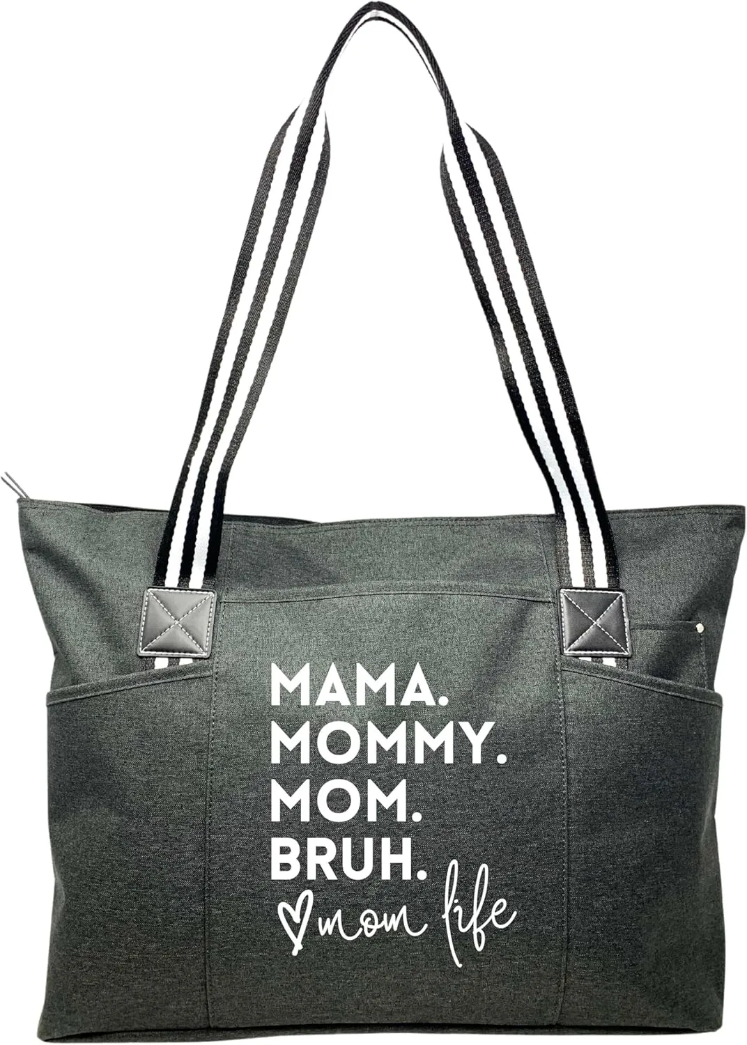 Brooke & Jess Designs Mom Bags for Everyday - Bags for Women with Zipper, Large Stylish Travel Bag, Work Bag