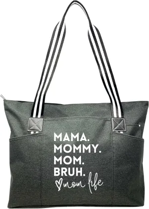 Brooke & Jess Designs Mom Bags for Everyday - Bags for Women with Zipper, Large Stylish Travel Bag, Work Bag