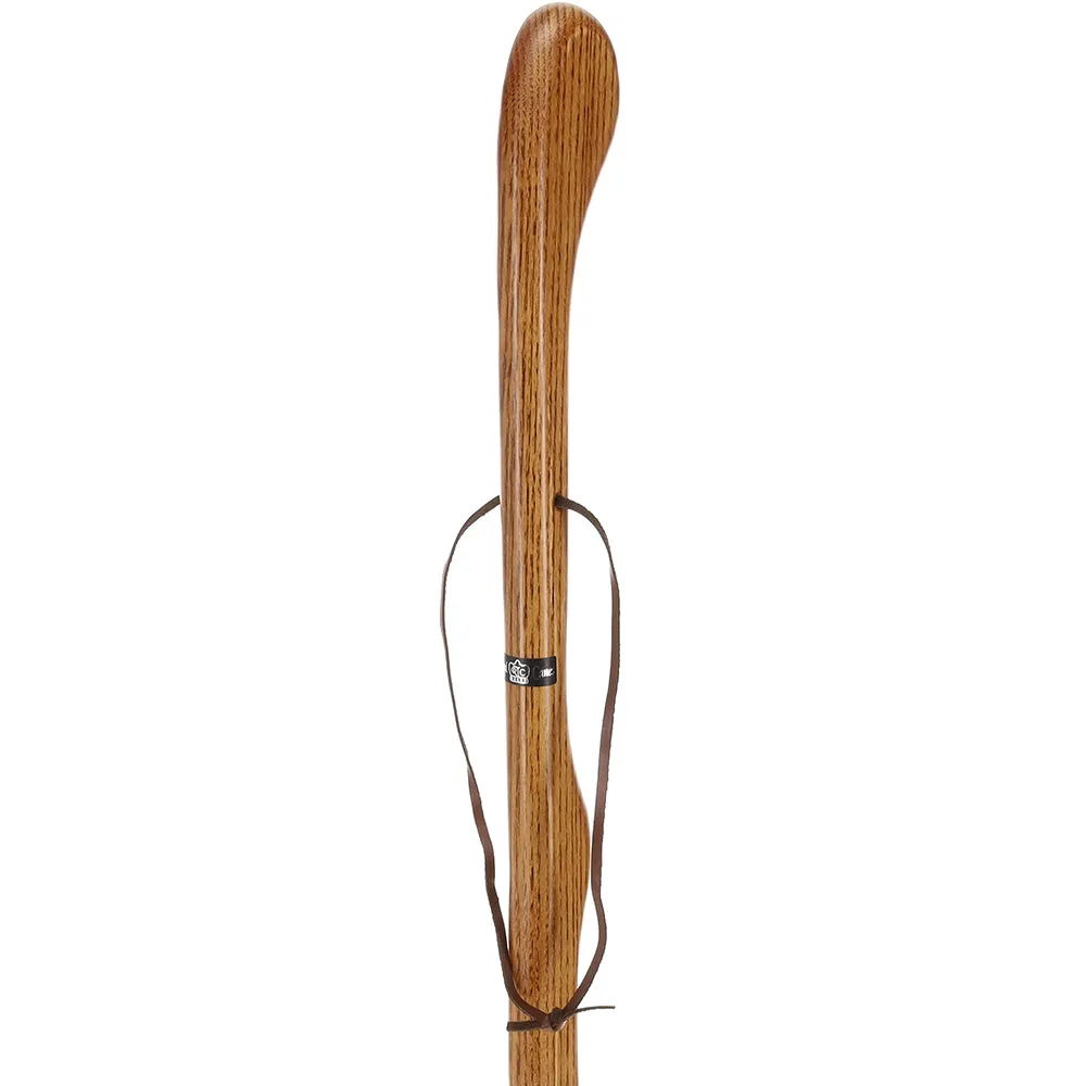 Brown Ash Riverbend Hiking Staff: Durable & Natural Design