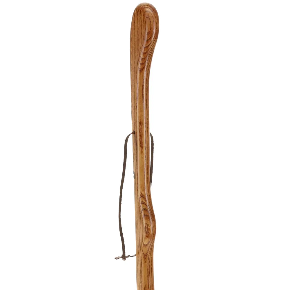 Brown Ash Riverbend Hiking Staff: Durable & Natural Design