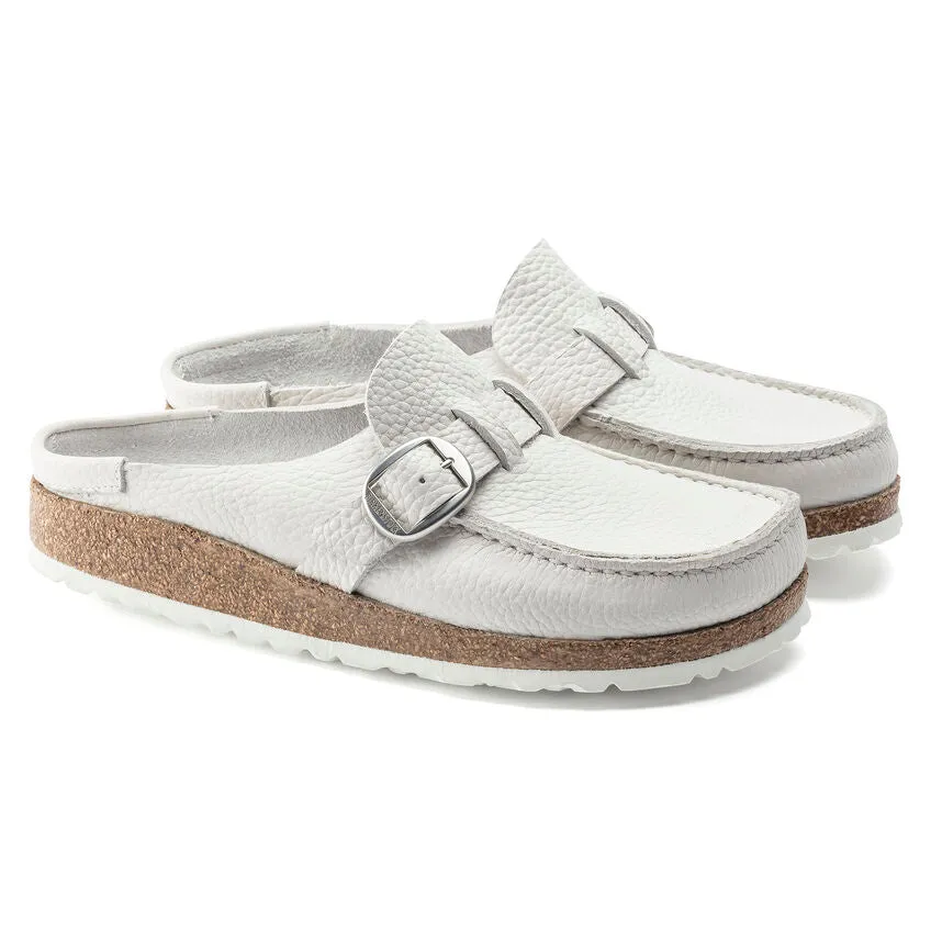 Buckley Unlined Moc-Toe Clog in White